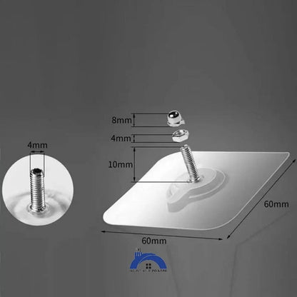 Self Adhesive Transparent Screw Hook