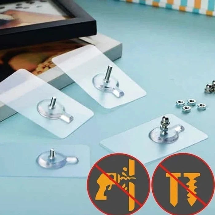 Self Adhesive Transparent Screw Hook