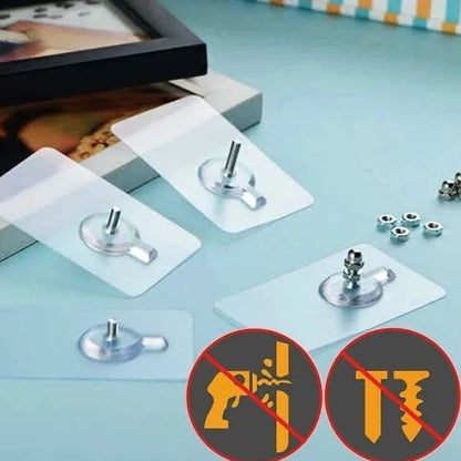 Self Adhesive Transparent Screw Hook