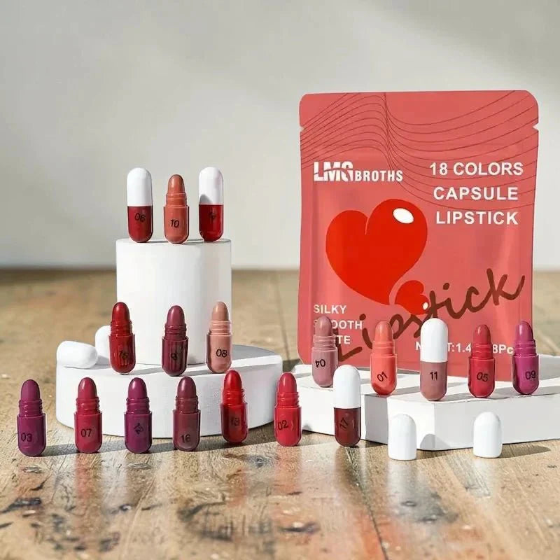 18 Capsule Lipsticks